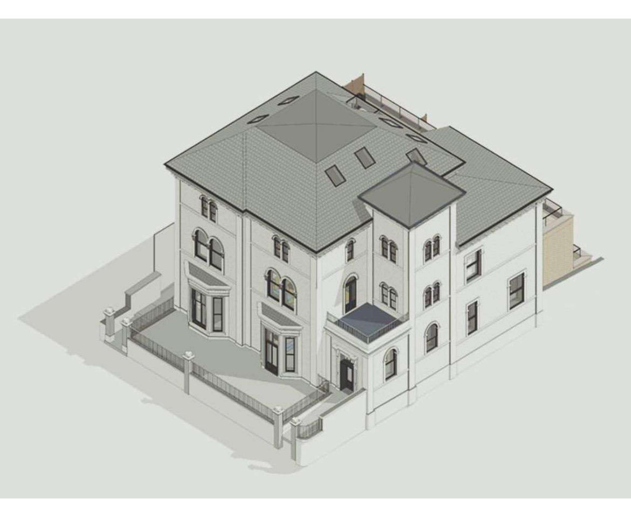 CGI visualisation of the restored Mozarts building on Walter Road, Swansea