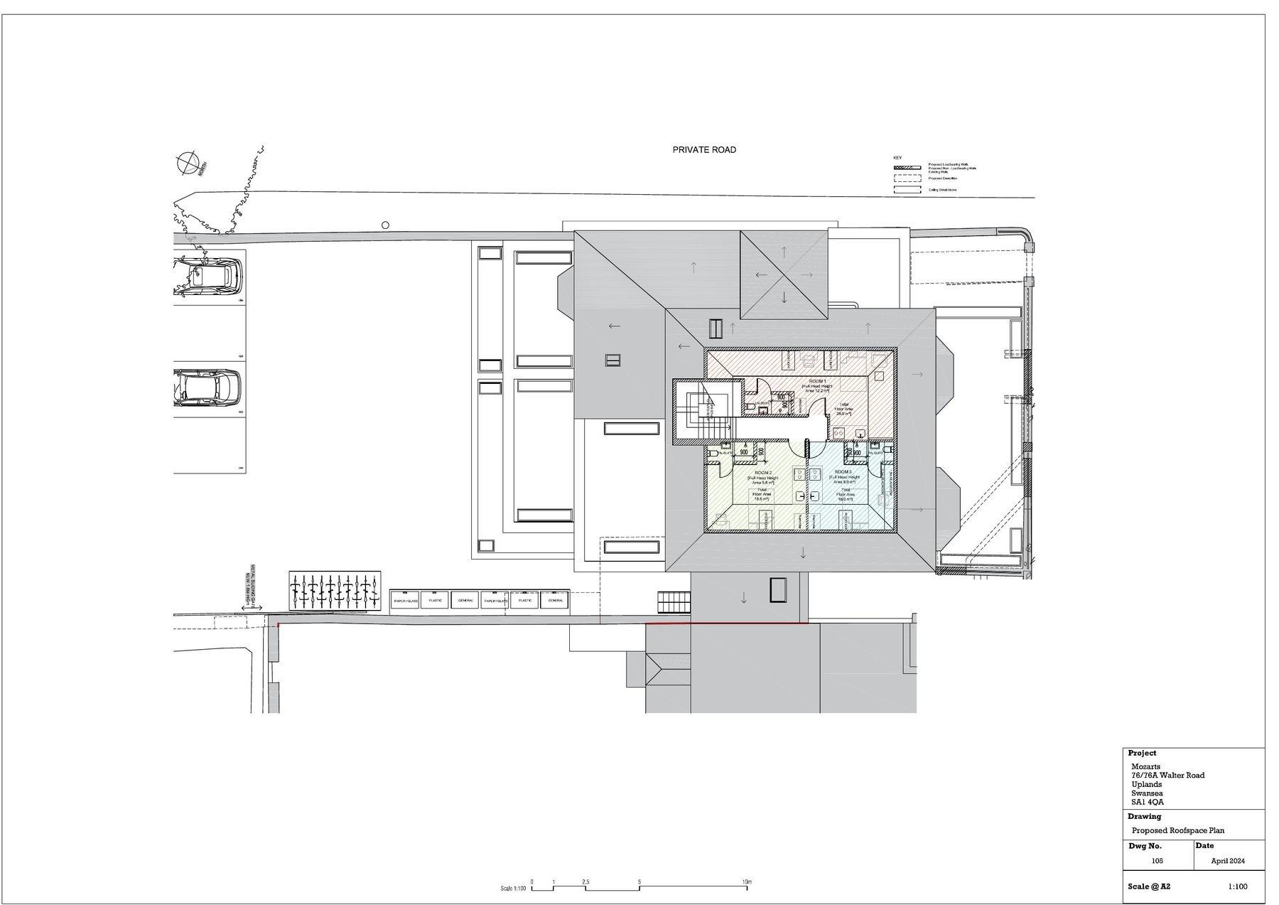 Roof space plan